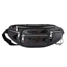 Поясная Водонепроницаемая голографическая поясная сумка для женщин, неоновая блестящая Переливающаяся сумка на пояс, регулируемый ремень, модные поясные сумки для P