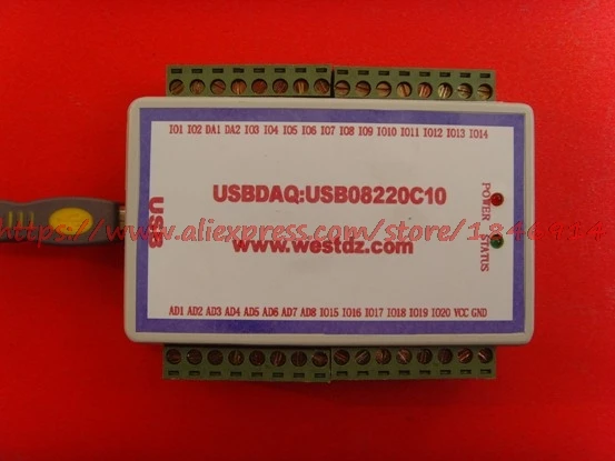 

USB, data acquisition card, 8 analog AD, 2-4 analog DA, 18-20 two-way switch
