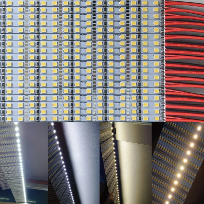 4 мм ширина яркости 50 шт * 100 см Заводская оптовая продажа DC 12V 72 SMD/120 smd 2835 LED жесткая