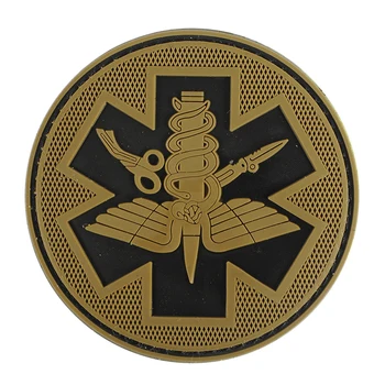 

78MM Army 3D Military Morale Badge Armband Tactical Medical Patch Airsoft Badge PVC Uniform Patch For First Aid Bag