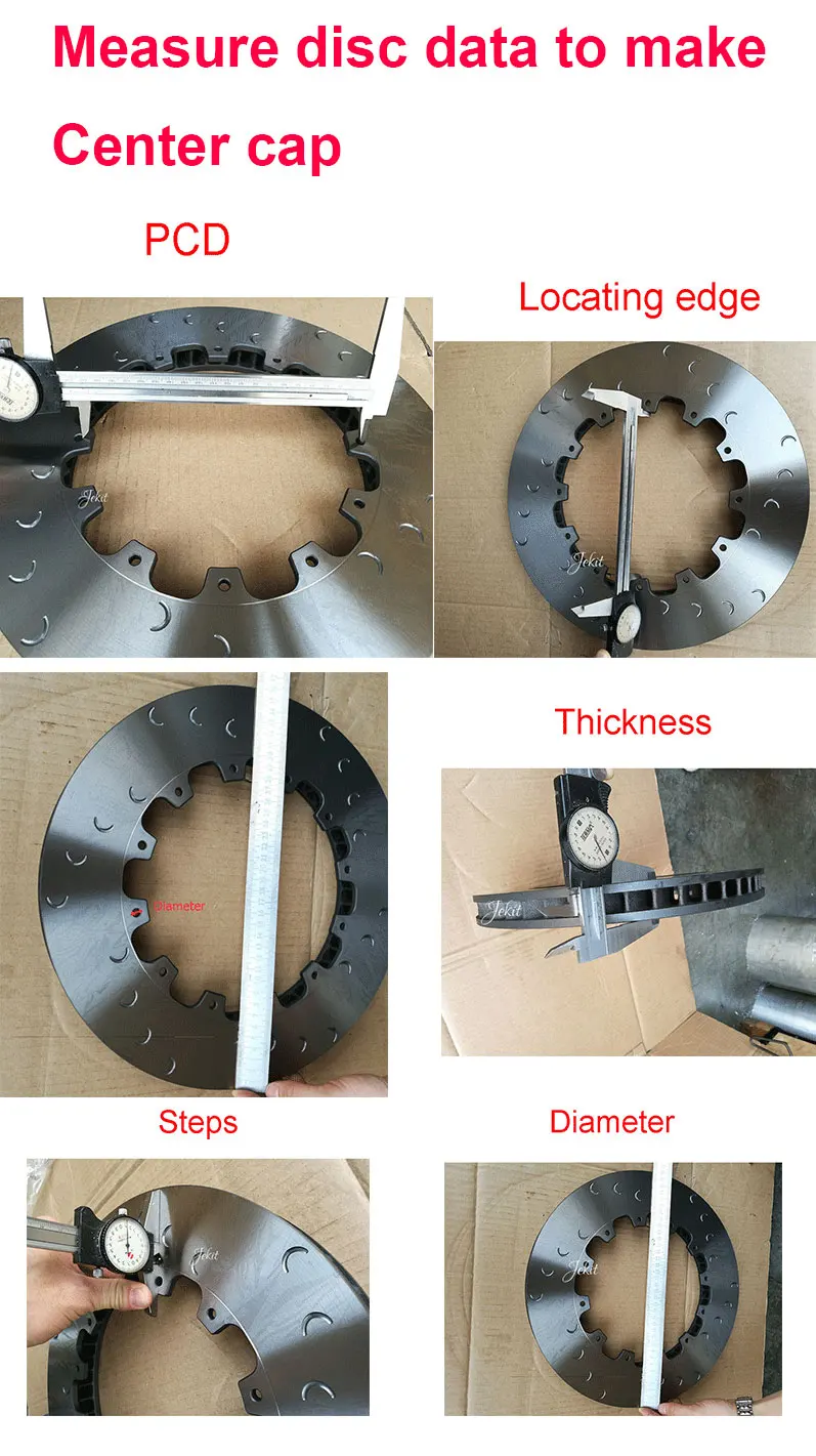Jekit автомобильный тормоз 405*34 мм Просверленный диск с центральной крышкой и адаптеры для Audi Q7 4l передний GT6 тормозной суппорт