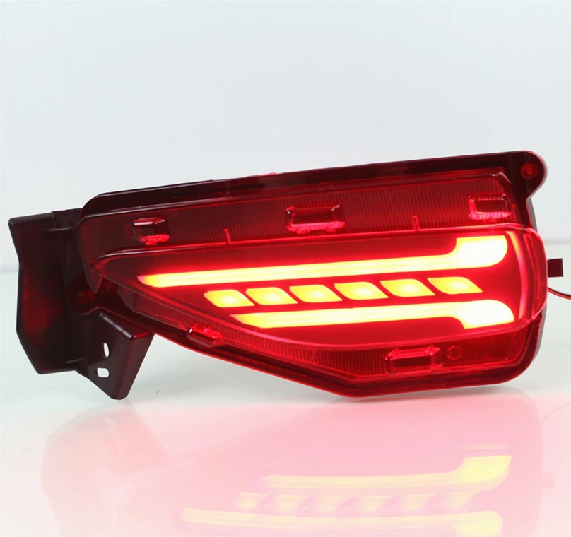Car Flashing 2 pcs LED Rear Bumper tail light fog lamp Brake Lights daytime running For Toyota