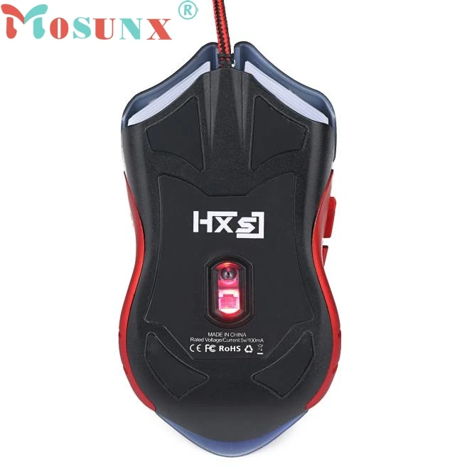 Ecosin2 Горячая 6D светодиодный оптический USB Проводная 3200 dpi Pro игровая мышь для портативных ПК игра JAN25