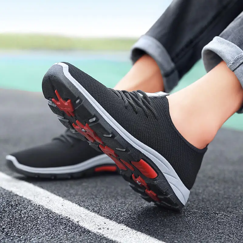 HKIMDL 2019 Spring Sneakers Men Casual Shoes Air Mesh Shoes For Men Loafers Black Fashion Sneakers Mens Trainers Sapato Masculin