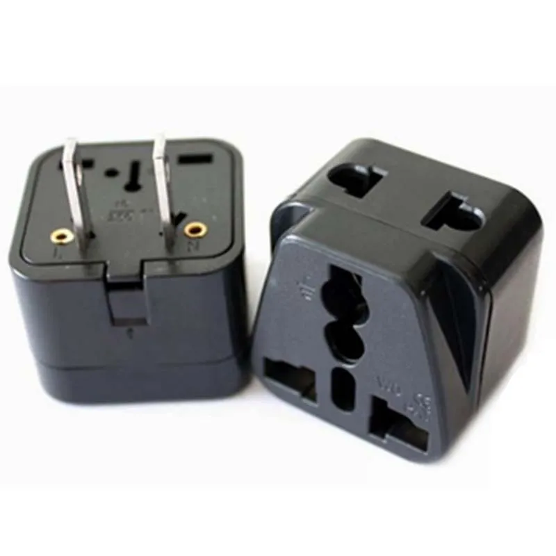 10pcs 1to2 Taiwan USA Japan plug Power Travel Converter power plug 3