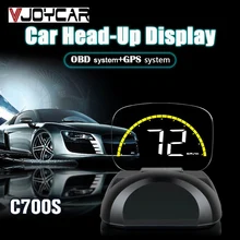 Новое зеркало HUD OBD2 автомобильный дисплей gps цифровой проекционный Спидометр OBD диагностический инструмент Температура топлива напряжение пробег