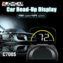 2019 Новый HUD OBD2 Heads Up Дисплей спидометр автомобиля цифровое зеркало проецирования gps OBD диагностический инструмент Батарея Напряжение время компаний