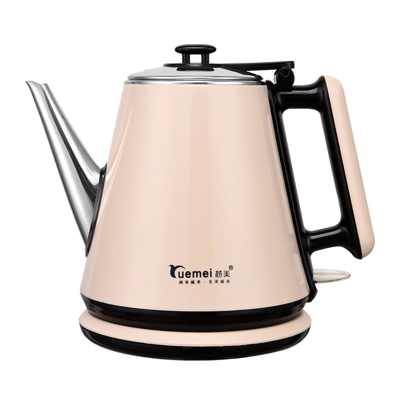 

1.2L Creative Design with Long Nozzle Double Layer Proof Fast Heater Electric Kettle Pot 304 Stainless Steel Water Boiling Tool