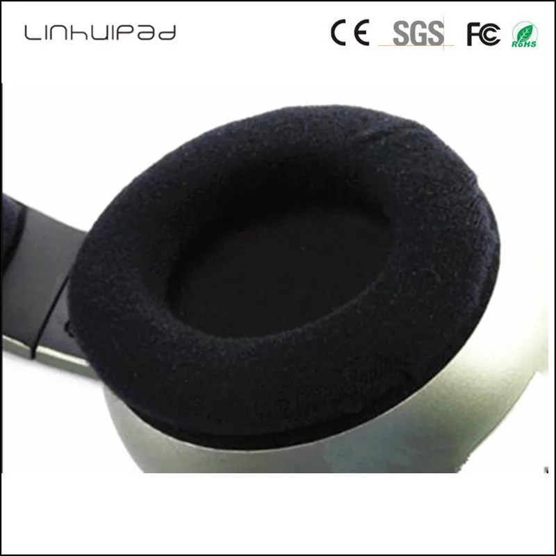 Linhuipad 9 см бархат для наушников наволочки амбушюры для Sennheiser HD205 HD215 hd225 ath-t2 pro700 наушники 1 пара