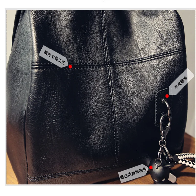 2018 Mochilas Mochila Feminina мягкий овечий кожаный рюкзак для женщин маленькая сумка отдыха
