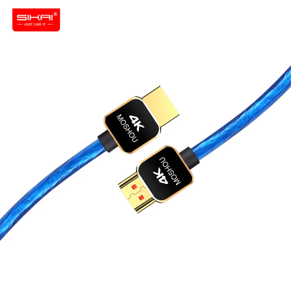 Профессиональный HDMI 2 0 кабель 4K @ 60Hz MOSHOU 18Gbs высококачественный посеребренный