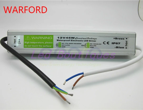 

DC 12V 45W Waterproof LED Driver Transformer Power Supply For LED Light Strip Switch 110V 220V AC 90v-250v