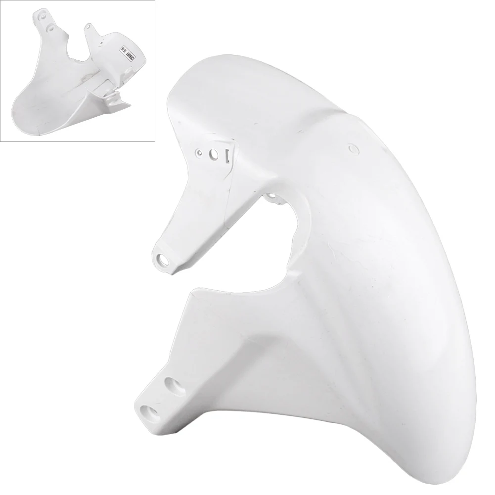    Unpainted White Front Wheel Fender Mudguard Splash Extension Extender Pad Fairing Cover For Honda CBR 600RR F5 2005 2006