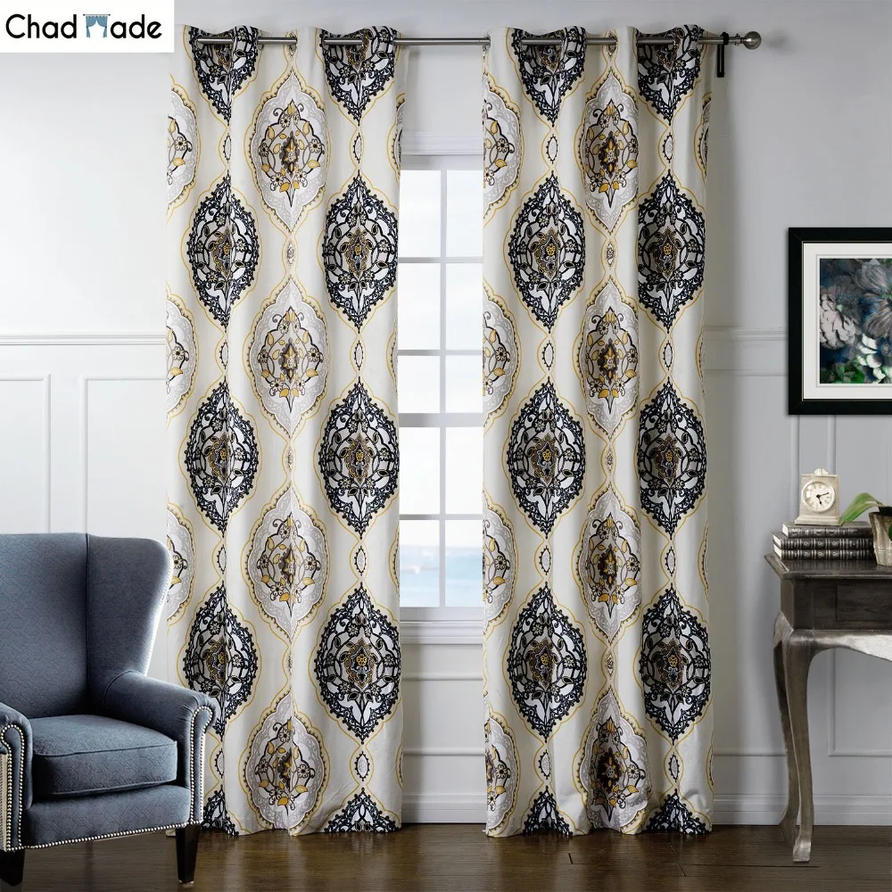 Popular Modern Patterned Curtainsbuy Cheap Modern Patterned - Chadmade Modern Leaves Pattern Printing Design Home Window High Shadingcloth Curtains For Bedroom Living Room popular modern patterned curtainsbuy cheap modern patterned - chadmade modern leaves pattern printing design home window high shadingcloth curtains for bedroom living room