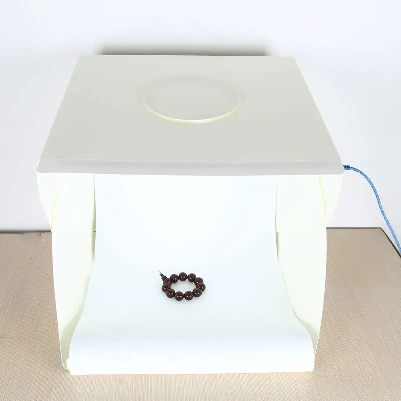 Large Folding Studio Diffuse Soft Box with LED Light Black White Background Photo Accessories | Электроника