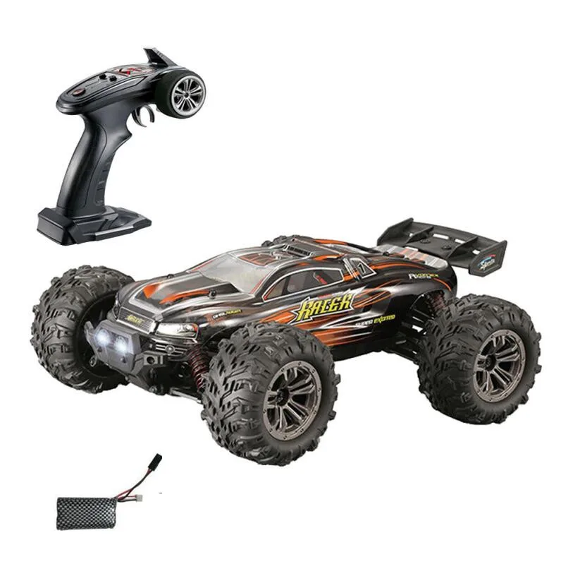 Подарок для мальчика 2,4G 4wd 40 км/ч RC Monster Truck 1/16 с пультом дистанционного управления RC Hobby Car 4x4 высокоскоростной Электрический RC автомобиль для гонок - Цвет: Red 1 battery