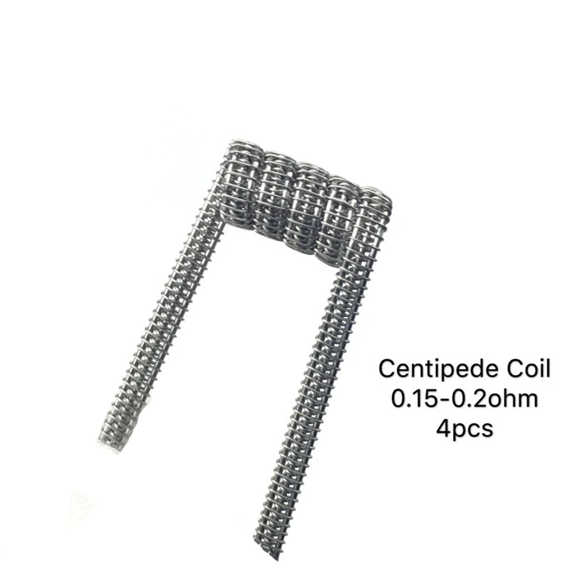 Pilot Vape 16 Pieces Heating Coil 4 In 1 Prebuilt Coil Kit Fortress Crack Violin Centipede Coil Premade Wires DIY RDA Atomizer