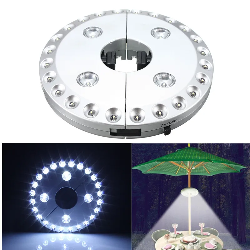 LED Patio Umbrella Lights 28 LEDS Battery Operated Patio Umbrella Pole