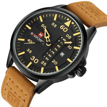 

NAVIFORCE Top Brand Men Watch Army Military Watches Men Quartz Date Male Clock Man Leather Sports Wrist Watch Relogio Masculino
