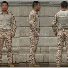 Emerson Gen2 боевой единый набор рубашка в армейском стиле и штаны с наколенники и налокотники pad AOR1 EM6914