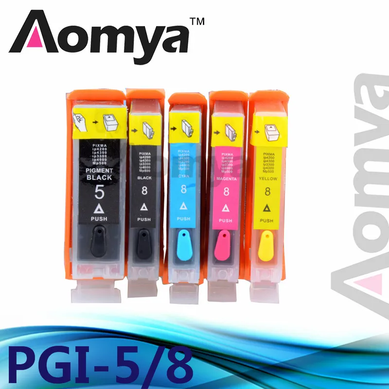 

PGI5BK/CLI-8BK/CLI-8C/CLI-8M/CLI-8Y Full Ink Refillable Ink Cartridge For CANON PIXMA ip3300/ix4000 / ix5000
