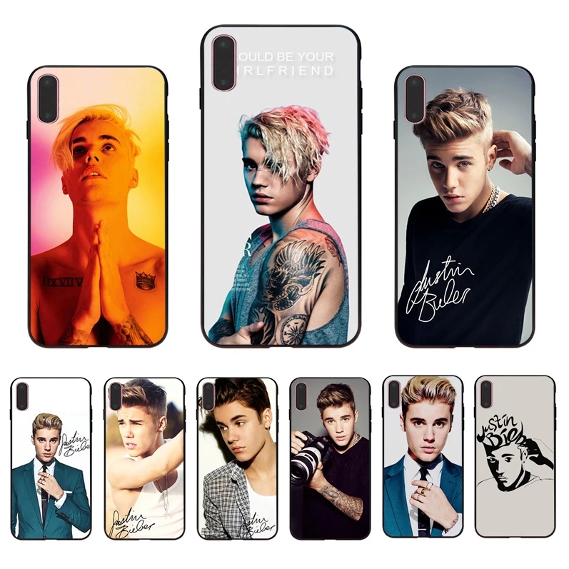 Justin Bieber Soft silicone Half-wrapped Transparent case For Apple
iPhone 7 8 5 5s 6 6s X XSmax XR 7plus 8plus 6plus bumper