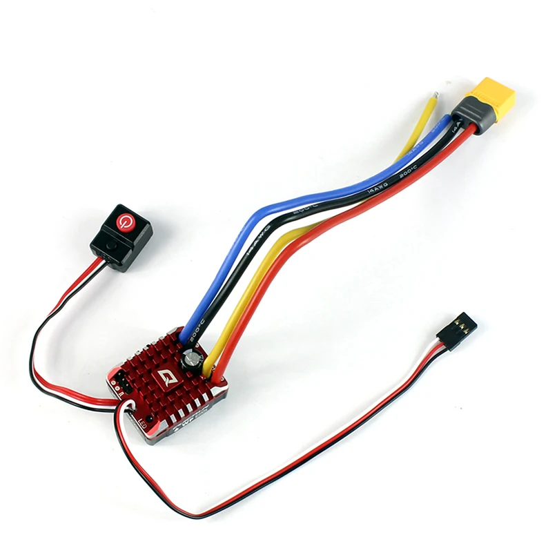 

Hobbywing QuicRun WP 1/10 1/8 RC Crawler Brushed ESC Whaterproof Speed Controller Build-in BEC With LED Programing Card