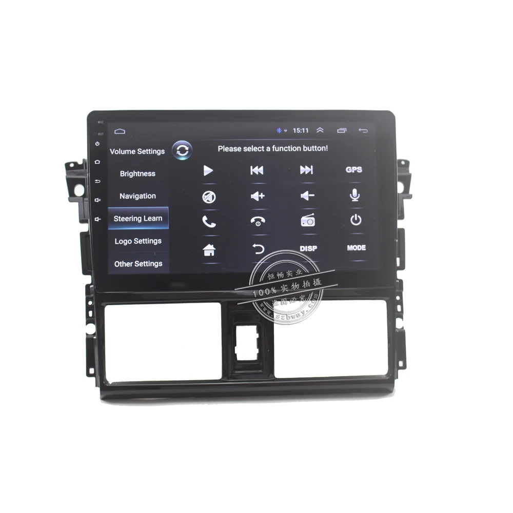 Perfect HACTIVOL 10" 1024*600 Quadcore android 8.1 car radio for Toyota Vios 2014 2015 2016  car DVD player gps navi wifi BT 15