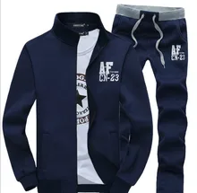2016 new fashion casual Men and women’s sweater suits autumn leisure jacket Korean tide black, gray, blue sets M-3XL