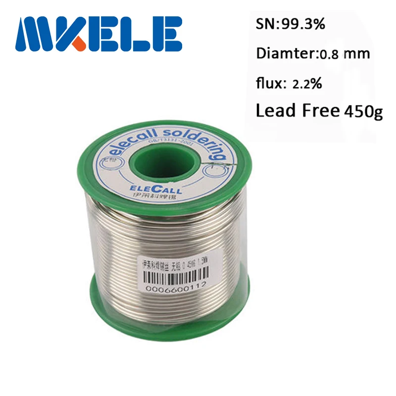 Welding Rosin Soldering Wick 0.8mm 450g 99.3SN Lead Free Solder Wire