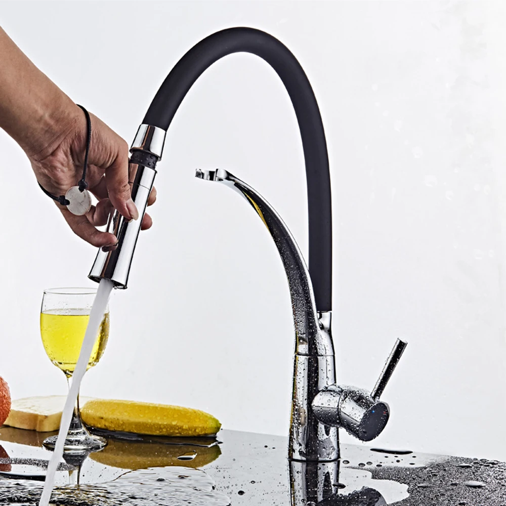 

YANKSMART 360 Swivel Kitchen Basin Sink Mixer Tap Fashionable Chrome Counter Top Kitchen Faucet Mixer Single Handle Vessel