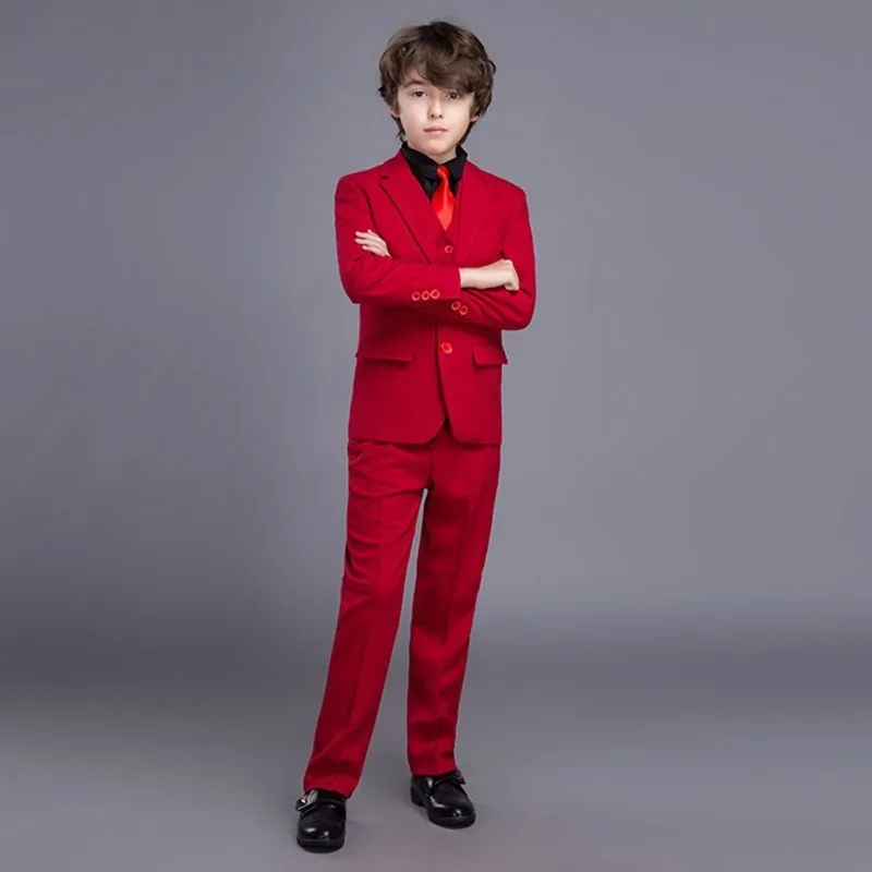 Высокое качество элегантный благородный костюм Garcon Mariage камвольный цвет на заказ обычный Специальный свадебный наряд для мальчиков XY010