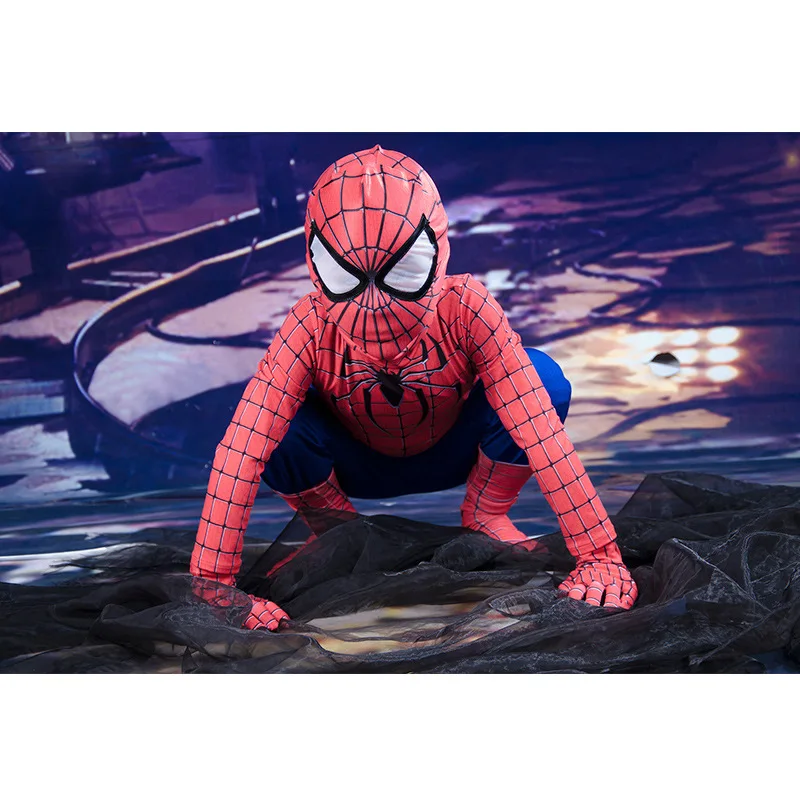 Amazing Spider-Man Косплэй комбинезон для детей Хэллоуин Маленький Мальчик Паук Для мужчин паук Для мужчин супер герой Костюмы для косплея