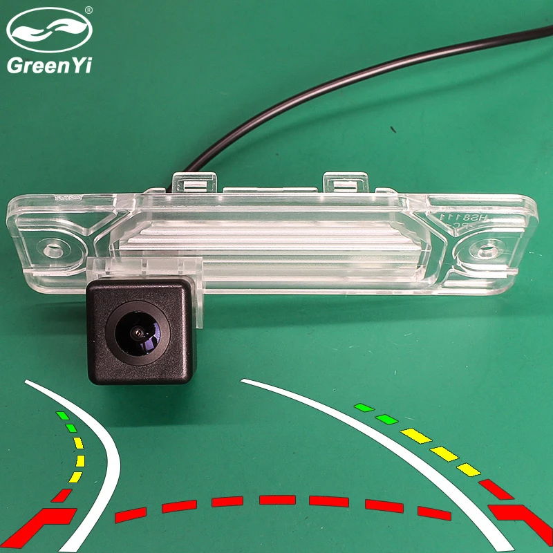 

170 Degree HD Fisheye Lens Dynamic Trajectory Parking Line Car Rear View Reverse Backup Camera For Renault Koleos 2009-2014