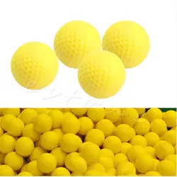 1 шт желтый Пластик мягкий мяч для гольфа Крытый Открытый Обучение Практика упругой пены Мячи для гольфа