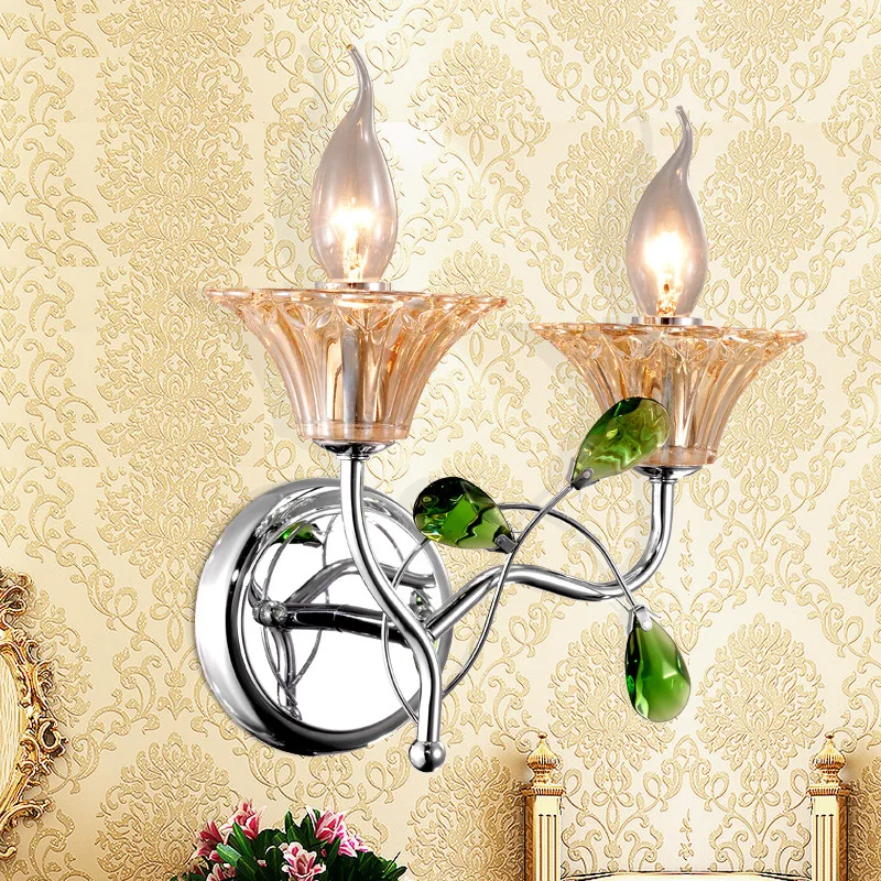 

Luxury Wall Sconce Lighting European-style wall lights mirror front lamp bedside lamp crystal lamp Wall lamp bedroom