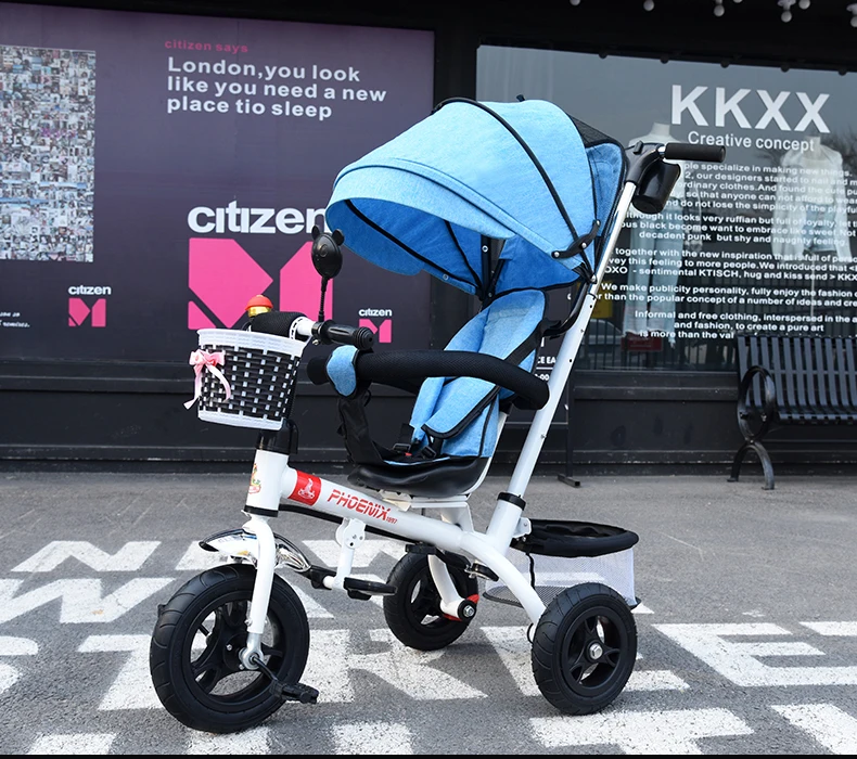 Perfect New Brand 1-6 Years Child Tricycle High Quality Swivel Seat Child Tricycle Bicycle Baby Buggy Stroller Bmx Baby Car Bike 8