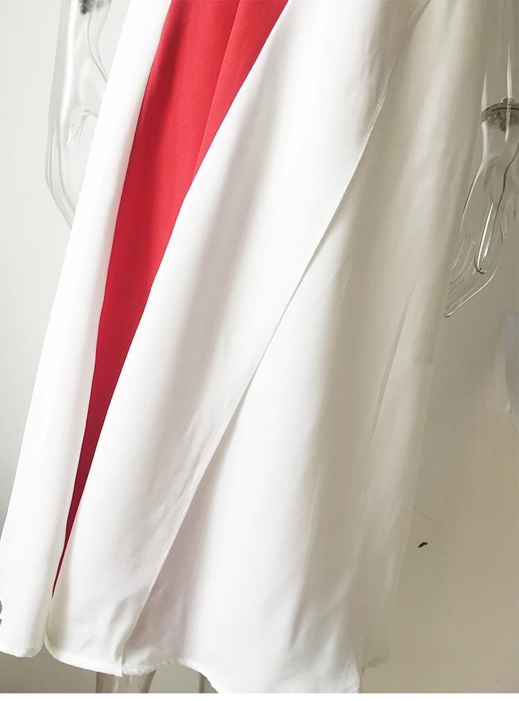 Дизайн женское элегантное платье без рукавов с круглым вырезом контрастного цвета в стиле пэчворк летнее модное платье трапециевидной формы высокого качества