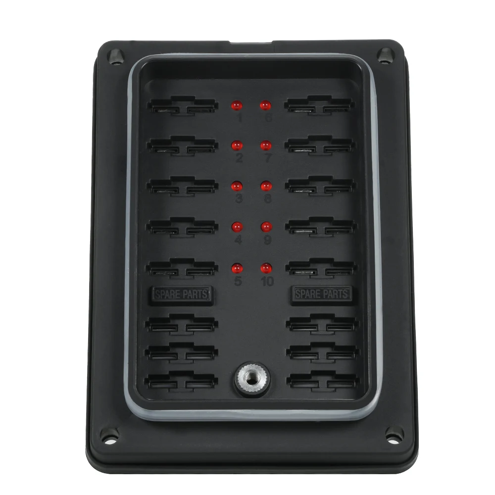 Aliexpress.com : Buy 10 Way Waterproof Blade Fuse Box Holder with LED Indicator for Car Boat Marine Caravan +16Pcs Fuses from Reliable Fuses suppliers on ...