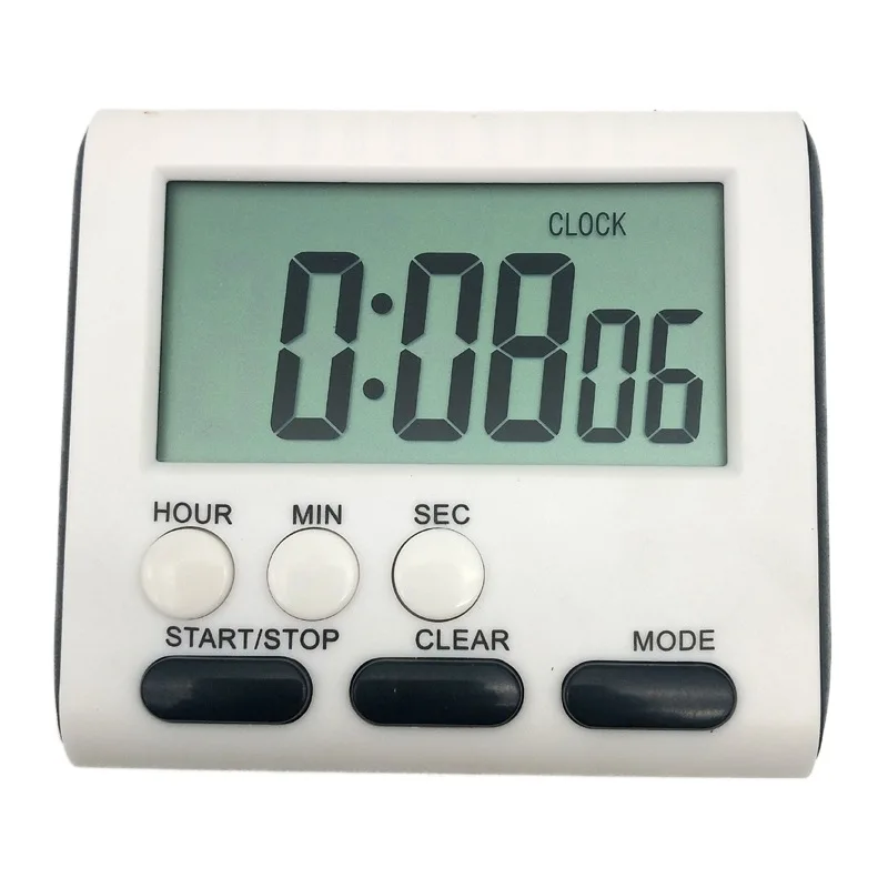 Multifunctional Digital Kitchen Timers AAA Battery Operated with Magnet and Stand Large Digits For Baking Study Beauty