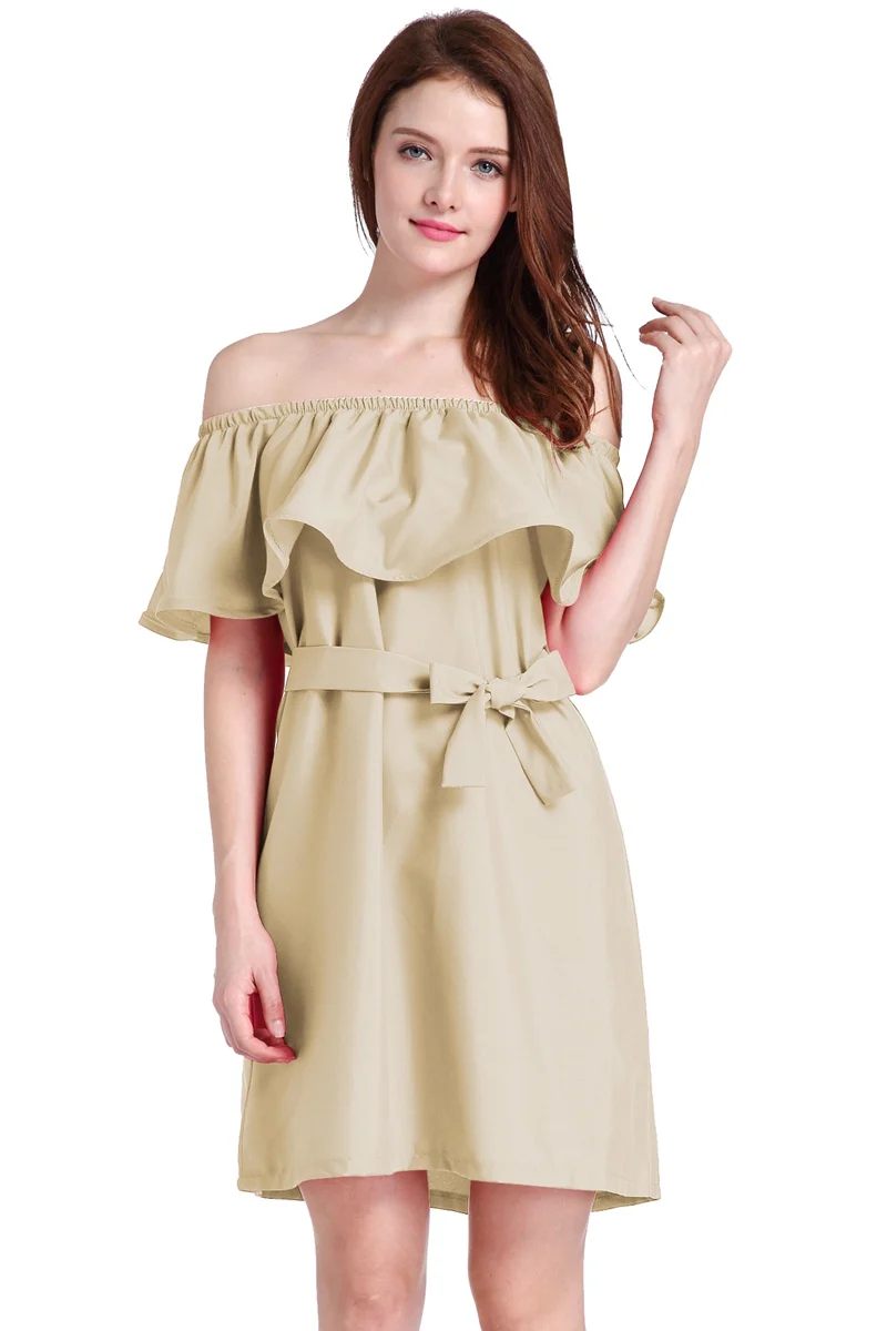 Vanzare Fierbinte Femei De Moda Vară Fără Bretele Sexy Slash