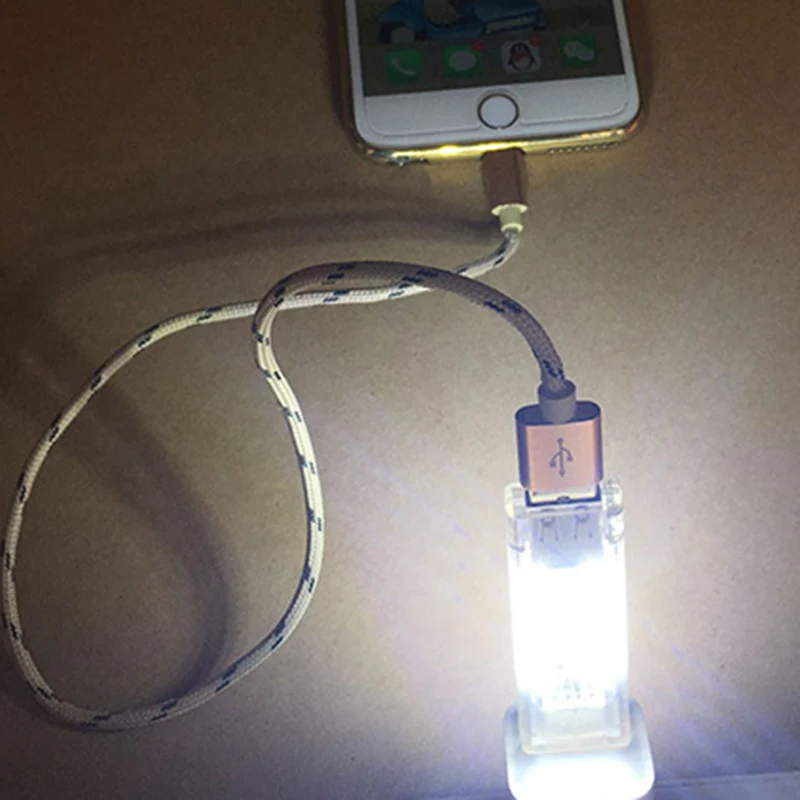 جديد البسيطة USB Led ليلة ضوء التخييم مصباح جهين 12 المصابيح USB شحن القراءة ضوء الكمبيوتر مكتب للحاسوب شخصي LED مصباح p25