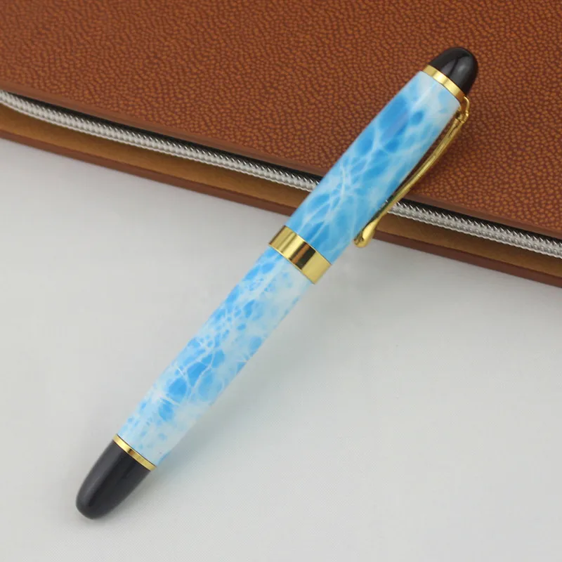 JINHAO X450 класса люкс 0,5 или 1,0 мм наконечник Металл Китайская каллиграфия перьевая ручка, канцелярские принадлежности для офиса, школьные принадлежности, бренд ручек молочного цвета - Цвет: R