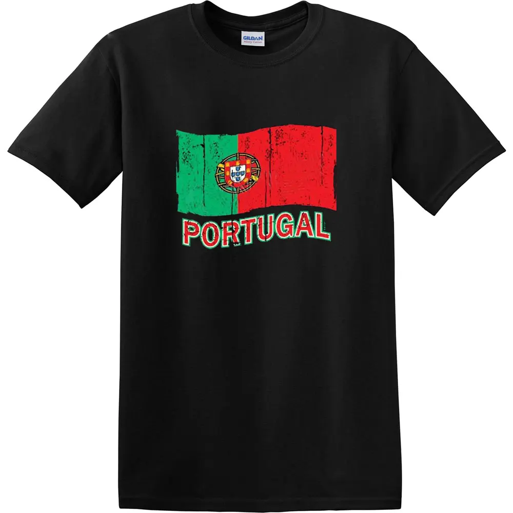 Португалии флаг взрослых Футболка бедствия португальский Cool Tee for Для мужчин-1060C |