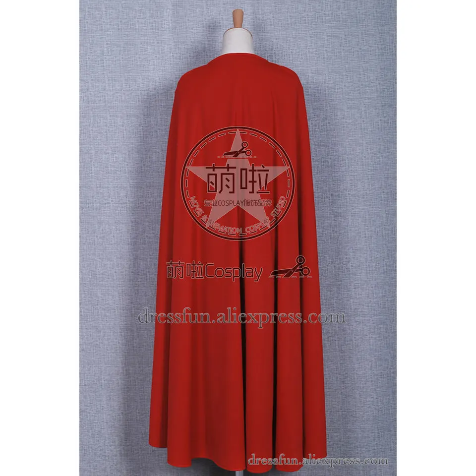 Superman Supergirl Superhero Cosplay Kara Zor-El Costume DC Comics Red Cape Jumpsuit T-shirt Skirt