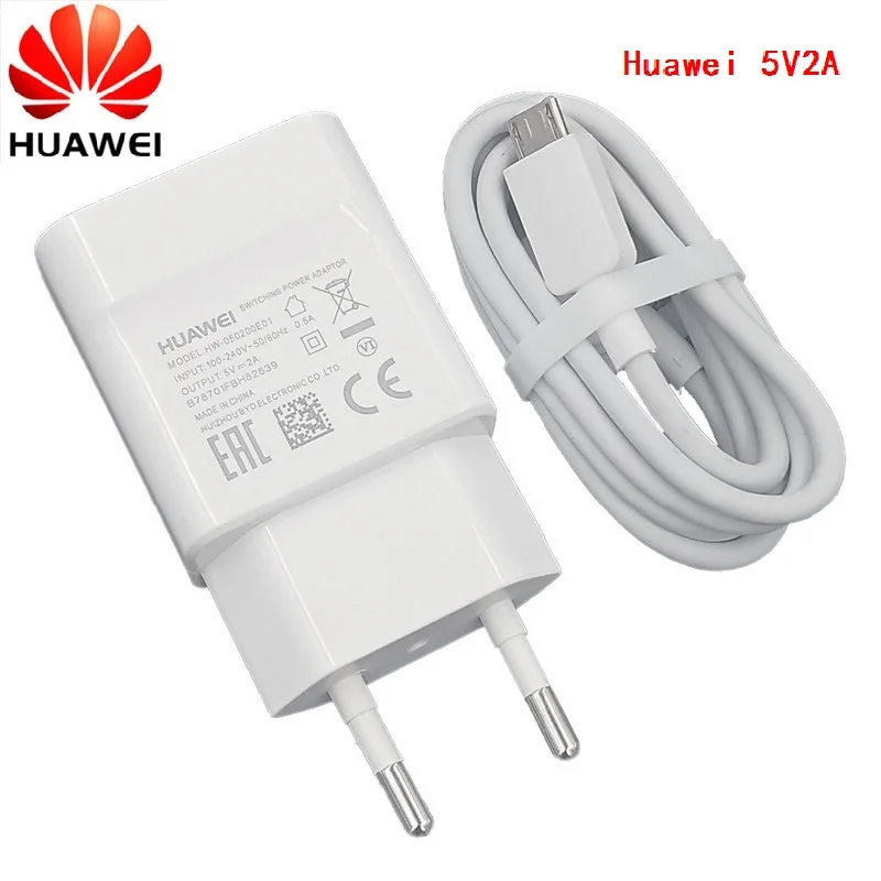 

HUAWEI Original 5v 2a EU charger+micro adapter usb tpye c for nova 3i 2i honor 8x 7c p6 p7 p8 p9 p10 lite mate 7 8 9 10 S Y6