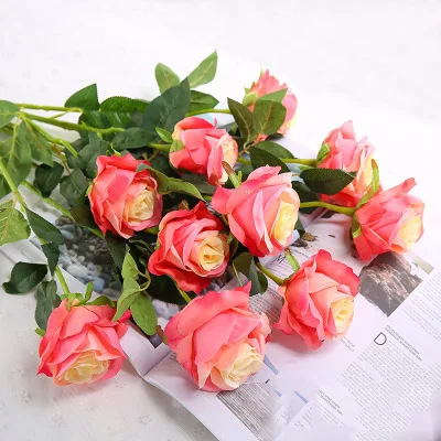 Details about   CHENCHENG 48 CM Artificial Rose Fake Decorative Decoration Wedding Plants 