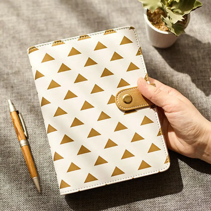 Yiwi Gold Stampe Snap notebook A6 Золотое кольцо вкладыш спираль планировщик связующий дневник