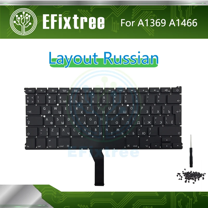 Новая русская клавиатура A1466 для Macbook Air 13 3 дюйма A1369 раскладка EMC 2469 2559 2632 2924 2925 3178