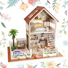 Миниатюрный Кукольный дом Париж квартира DIY унисекс деревянный кукольный домик с мебелью ремесла взрослые игрушки для подростков Модели Строительные наборы